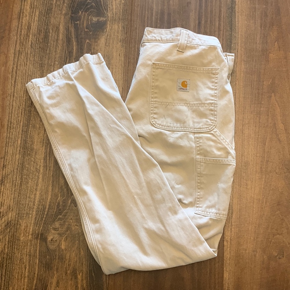 Carhartt mens 36x34 relaxed fit pants with %100 genuine American made Skoal Ring